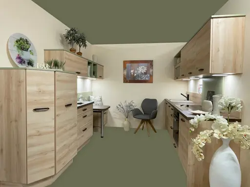 Küche, B 271 cm und B 316cm